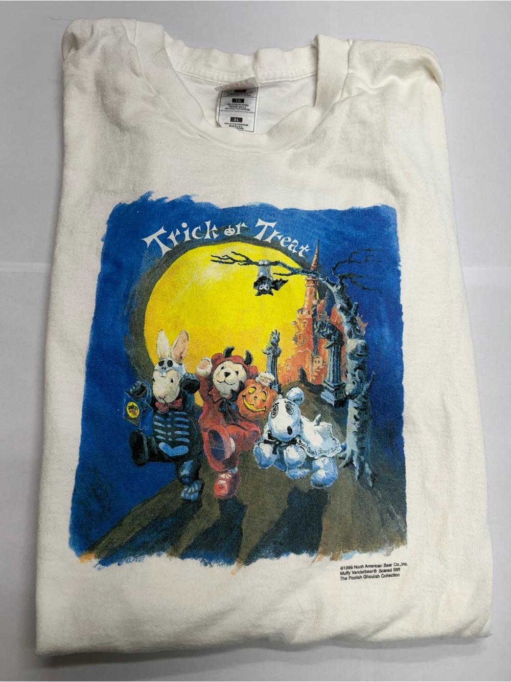Vintage 1996 Muffy Vanderbear Halloween T-Shirt XL Fruit of the Loom USA Made